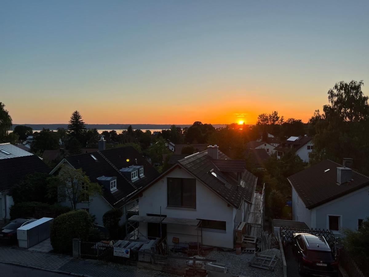 Sunset I Lakeview I Bbq Ღliboria Herrsching am Ammersee Exterior foto